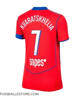 Günstige Paris Saint-Germain Khvicha Kvaratskhelia #7 3rd trikot Damen 2025-26 Kurzarm